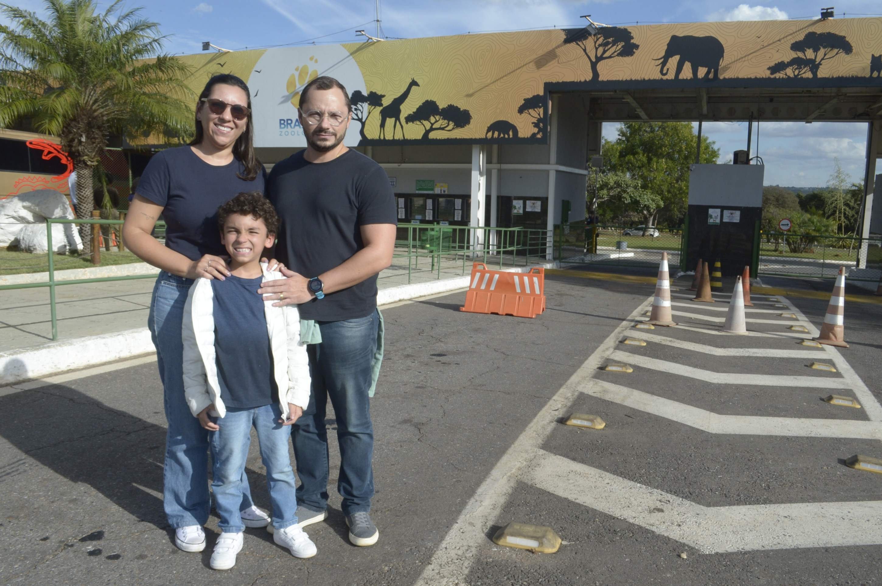 Rodrigo Palomares foi ao local com a família mas precisou ir embora
