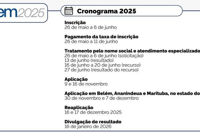 Inscrições por meio do site oficial da prova