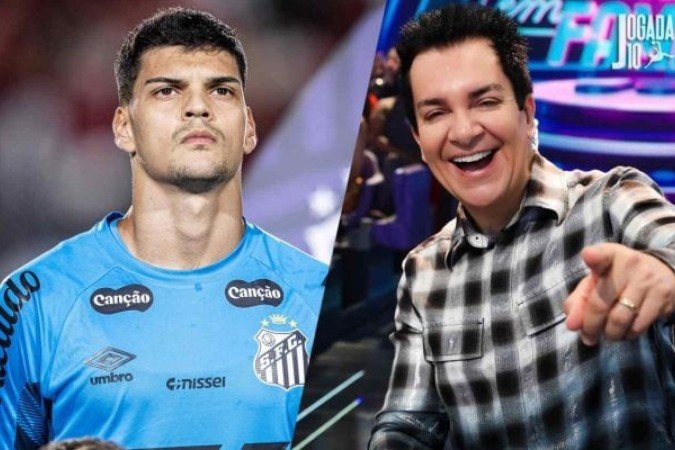 Róger Danese cobra dívida de Gabriel Brazão, do Santos, em perfil oficial do clube - (crédito: Foto: Raul Baretta/ Santos FC) Róger Danese cobra dívida de Gabriel Brazão, do Santos, em perfil oficial do clube - (crédito: Foto: Raul Baretta/ Santos FC)