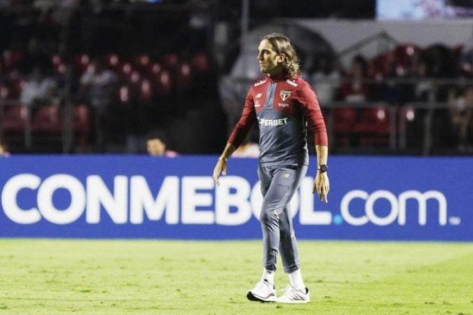 Zubeldía desfalca o São Paulo nas oitavas de final da Libertadores -  (crédito: Foto: Rubens Chiri e Paulo Pinto/Saopaulofc.net)