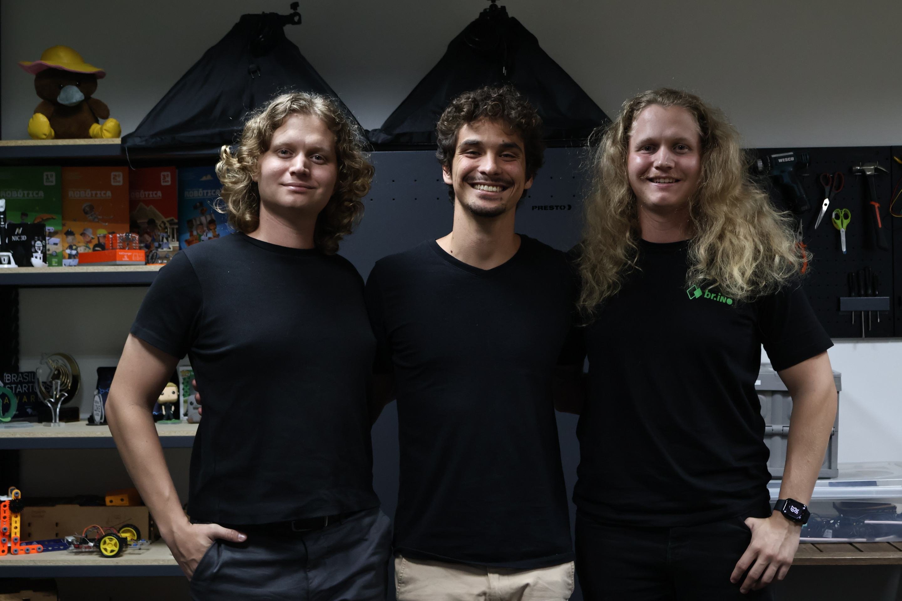  28/05/2025 Bruna Gaston CB/DA Press. Gabriel Pacheco, Rafael Mascarenhas e Victor Pacheco criadores da Br.ino       