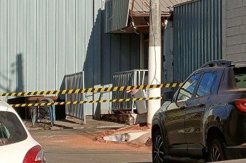 Local onde a vítima foi encontrada. Corpo ainda não foi retirado -  (crédito: Material cedido ao Correio)