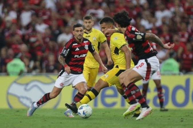 Arrascaeta está suspenso do primeiro jogo das oitavas da Libertadores - (crédito: Foto: Gilvan de Souza/Flamengo) Arrascaeta está suspenso do primeiro jogo das oitavas da Libertadores - (crédito: Foto: Gilvan de Souza/Flamengo)