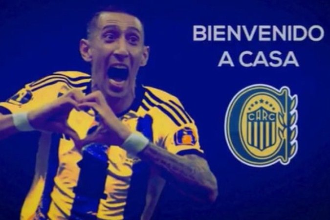 Di María e Rosario se encontram 18 anos depois de sua saída - (crédito: Foto: Reprodução/Rosario Central) Di María e Rosario se encontram 18 anos depois de sua saída - (crédito: Foto: Reprodução/Rosario Central)