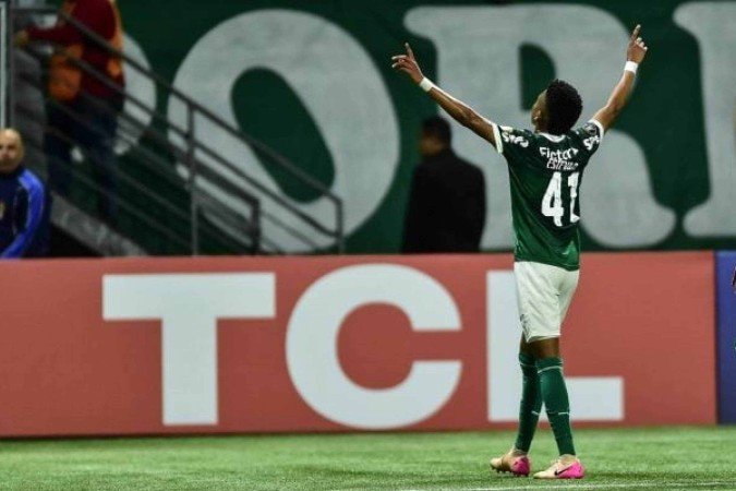 Estêvão marcou o gol que abriu a goleada alviverde - (crédito: Foto: Divulgação/Conmebol) Estêvão marcou o gol que abriu a goleada alviverde - (crédito: Foto: Divulgação/Conmebol)