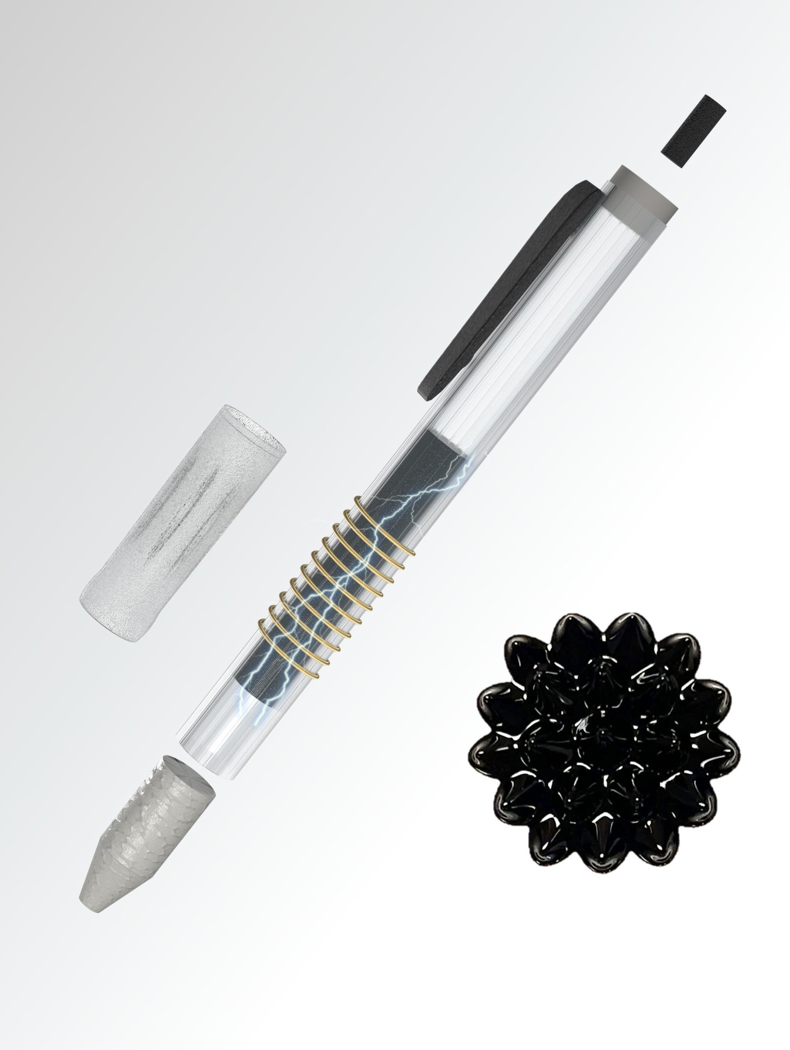 Feita com materiais de baixo custo e compatível com impressão 3D, a caneta é leve, reutilizável e opera sem energia externa, não dependendo de baterias ou tomadas