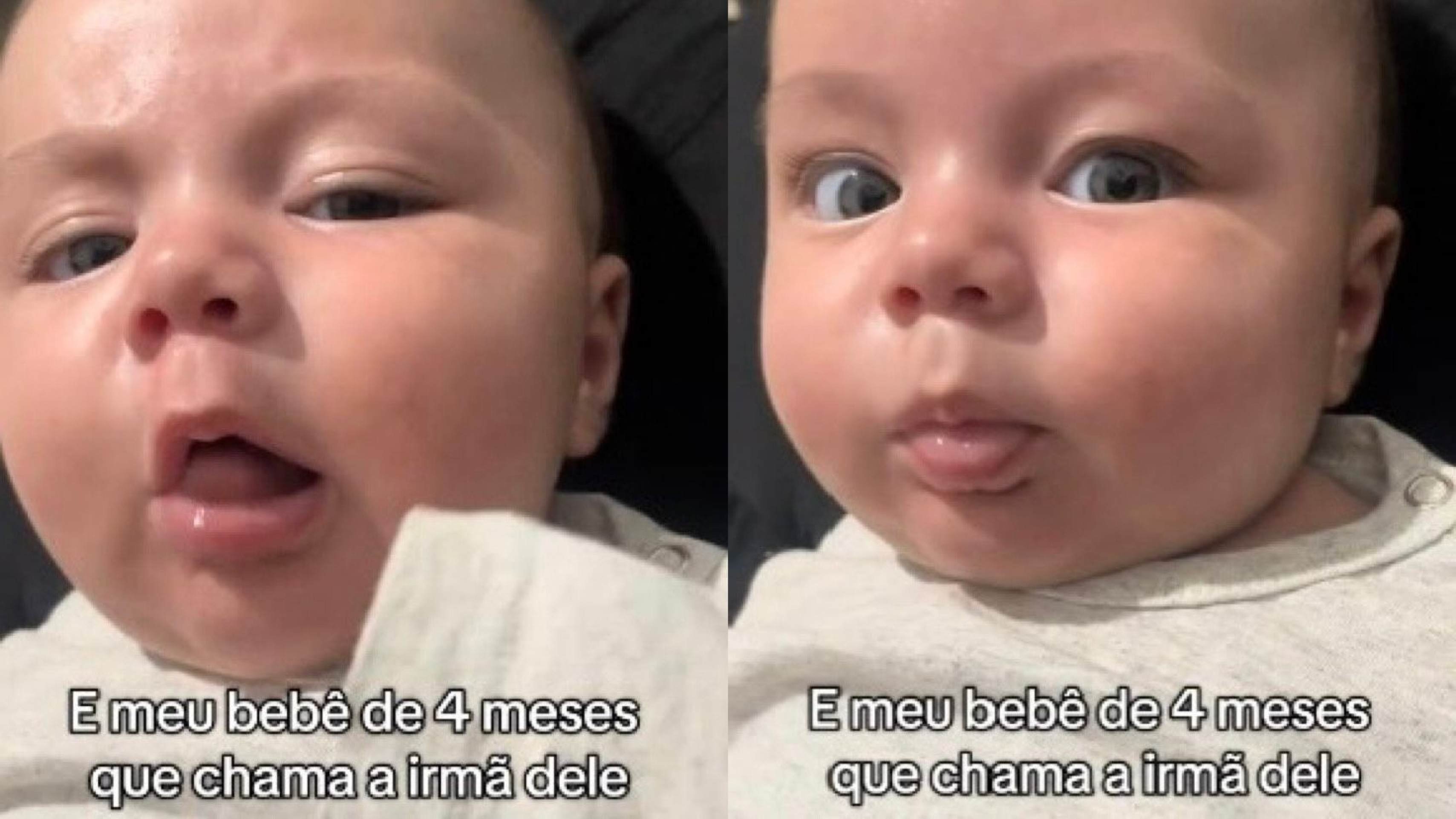 Ele diz Laura? Bebê de quatro meses chama pelo nome da irmã em vídeo Ele diz Laura? Bebê de quatro meses chama pelo nome da irmã em vídeo