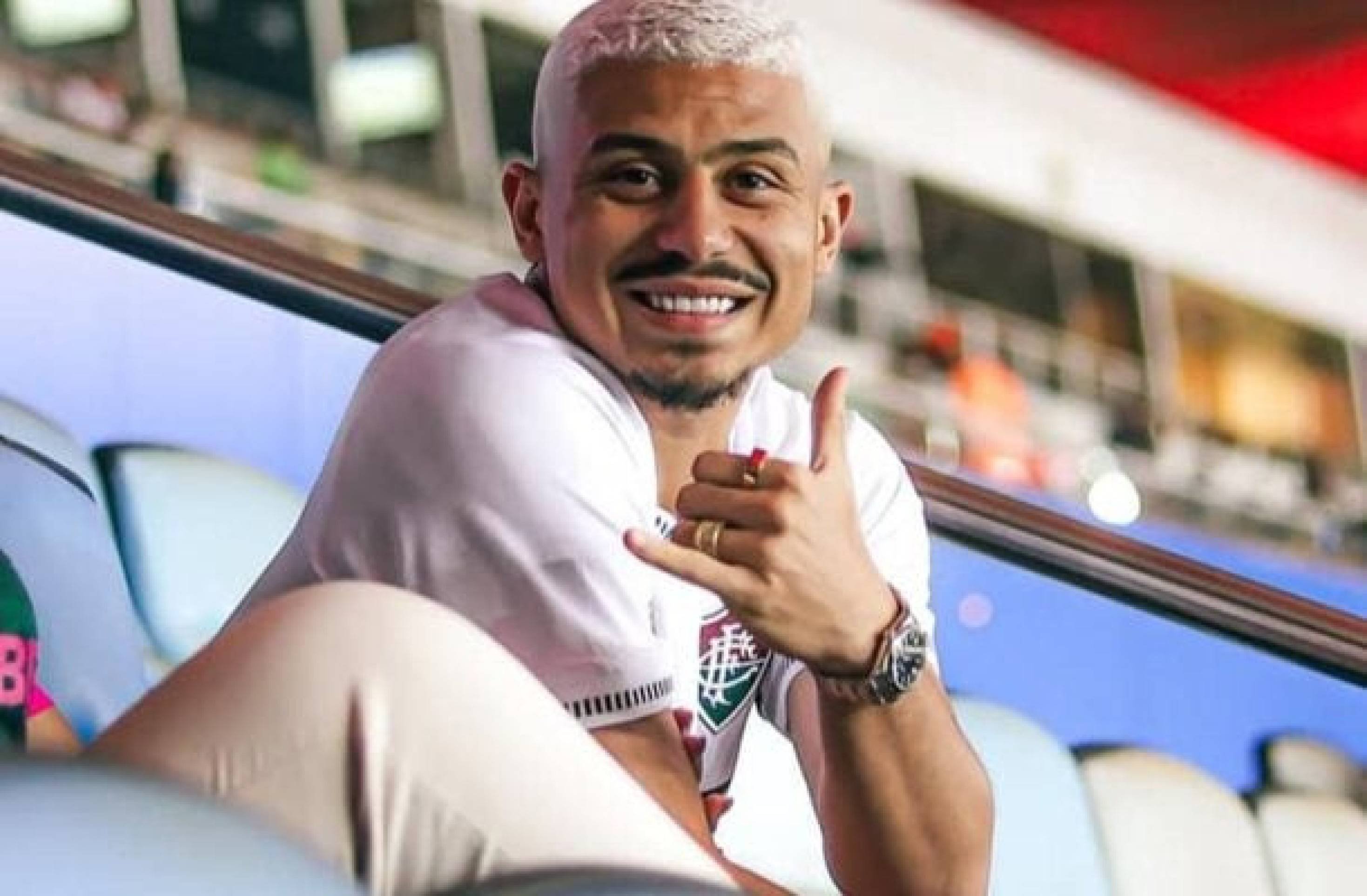 André comparece em jogo do Fluminense no Maracanã André comparece em jogo do Fluminense no Maracanã