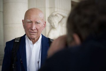 No domingo (25/5), Lélia Wanick Salgado, viúva de Sebastião, confirmou em entrevista ao Fantástico que o marido morreu em meio a um tratamento contra a leucemia -  (crédito: Guillaume Souvant/AFP)