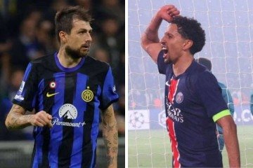 Acerbi e Marquinhos são esperanças defensivas de italianos e ses na decisão da Liga dos Campeões -  (crédito: AFP e PSG)