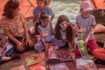 Toca Literária do Cerrado: atividades lúdicas de leitura - (crédito: Divulgação) Toca Literária do Cerrado: atividades lúdicas de leitura - (crédito: Divulgação)