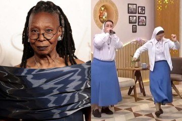Whoopi Goldberg interpretou uma freira no longa - (crédito: Monica Schipper / GETTY IMAGES NORTH AMERICA / Getty Images via AFP / reprodução) Whoopi Goldberg interpretou uma freira no longa - (crédito: Monica Schipper / GETTY IMAGES NORTH AMERICA / Getty Images via AFP / reprodução)