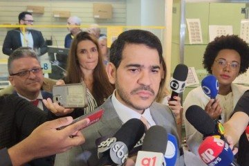 Messias pediu, ainda, tranquilidade aos beneficiários e reforçou os canais de atendimento: o aplicativo e site Meu INSS, o telefone 135 e, agora, os guichês dos Correios
 -  (crédito: Eduarda Esposito/CB/DA.Press)