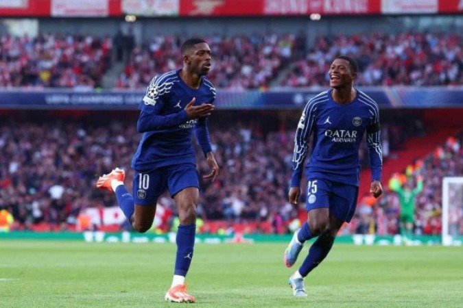 Ousmane Dembélé comemora por levar o PSG à final da competição europeia - (crédito: Foto: Laurène Valroff / PSG) Ousmane Dembélé comemora por levar o PSG à final da competição europeia - (crédito: Foto: Laurène Valroff / PSG)