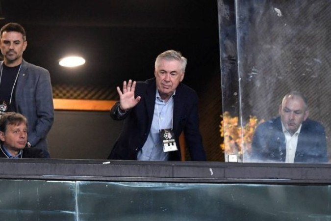 Ancelotti acompanhou a partida entre Botafogo e Universidad de Chile - (crédito: Foto: Divulgação/Conmebol) Ancelotti acompanhou a partida entre Botafogo e Universidad de Chile - (crédito: Foto: Divulgação/Conmebol)