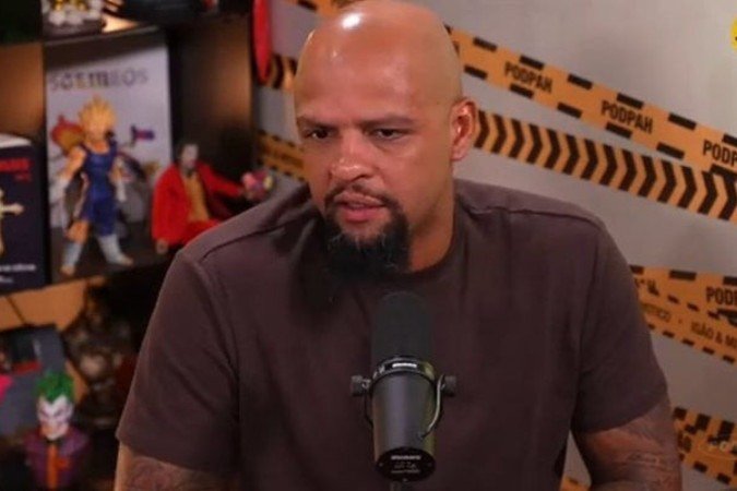 Felipe Melo em entrevista ao Podpah - (crédito: Reprodução) Felipe Melo em entrevista ao Podpah - (crédito: Reprodução)