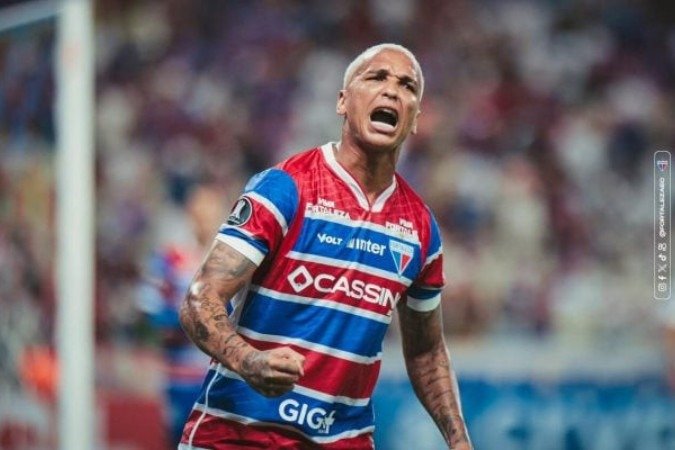 Deyverson pelo Fortaleza - (crédito: Mateus Lotif/FEC) Deyverson pelo Fortaleza - (crédito: Mateus Lotif/FEC)