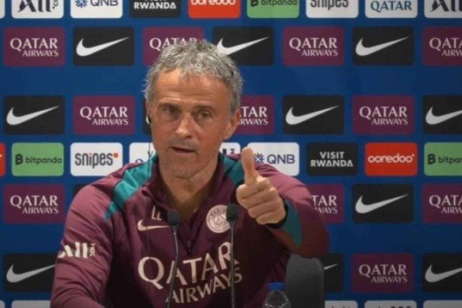 Luis Enrique durante entrevista coletiva na véspera da decisão da Champions - (crédito: Foto: Reprodução) Luis Enrique durante entrevista coletiva na véspera da decisão da Champions - (crédito: Foto: Reprodução)