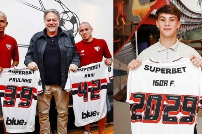 São Paulo renova com trio das categorias de base - (crédito: Fotos: Rubens Chiri / São Paulo FC) São Paulo renova com trio das categorias de base - (crédito: Fotos: Rubens Chiri / São Paulo FC)