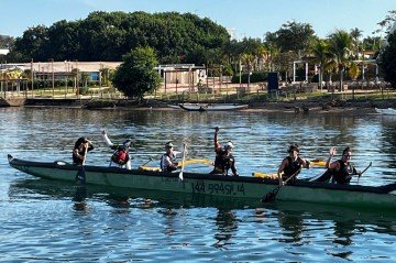 Campeonato de canoa -  (crédito: Foto: Reprodução/Arquivo pessoal )