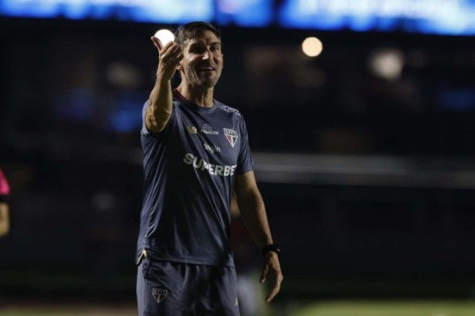 Cuberas comandou o São Paulo diante do Bahia - (crédito: Rubens Chiri / São Paulo FC) Cuberas comandou o São Paulo diante do Bahia - (crédito: Rubens Chiri / São Paulo FC)