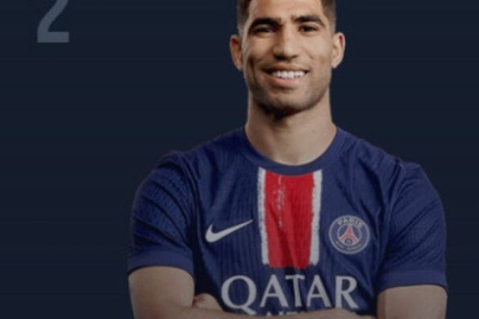 HAKIMI – Não é considerado o melhor lateral-direito do mundo à toa. O marroquino tem fôlego de leão. Foi muito ao ataque, fez o primeiro gol e, no fim, quase marcou mais um, além de participar de várias boas jogadas ofensivas. Acabou com Di Marco. NOTA 9,0. Foto: Divulgação/PSG