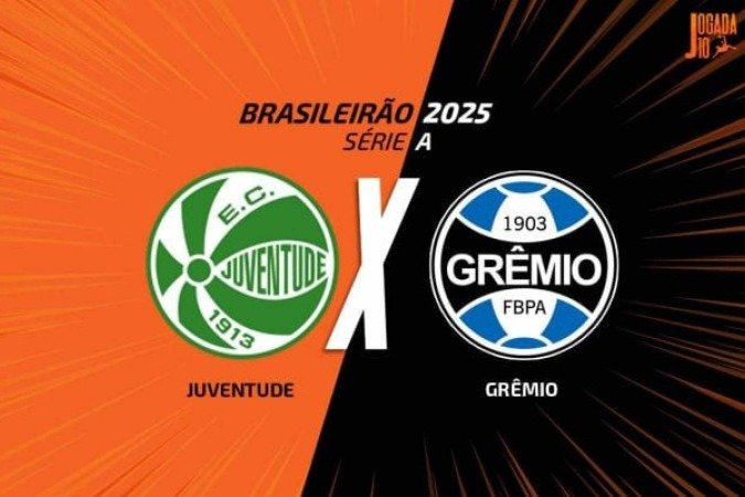 Grêmio enfrenta o Juventude, neste domingo (01/06), no Alfredo Jaconi, pela 11ª rodada do Campeonato Brasileiro - (crédito: Foto: Arte / Jogada10) Grêmio enfrenta o Juventude, neste domingo (01/06), no Alfredo Jaconi, pela 11ª rodada do Campeonato Brasileiro - (crédito: Foto: Arte / Jogada10)
