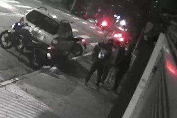 Homem é assaltado em São Paulo  -  (crédito: Reprodução TV Globo )
