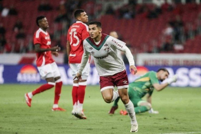 Kevin Serna marcou um dos gols do triunfo do Fluminense sobre o Internacional - (crédito: - Foto: Lucas Merçon/Fluminense) Kevin Serna marcou um dos gols do triunfo do Fluminense sobre o Internacional - (crédito: - Foto: Lucas Merçon/Fluminense)