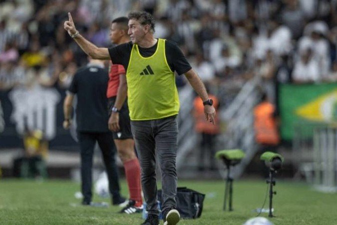 Técnico ressaltou a qualidade técnica de seu maior jogador - (crédito: Foto: Pedro Souza / Atlético) Técnico ressaltou a qualidade técnica de seu maior jogador - (crédito: Foto: Pedro Souza / Atlético)
