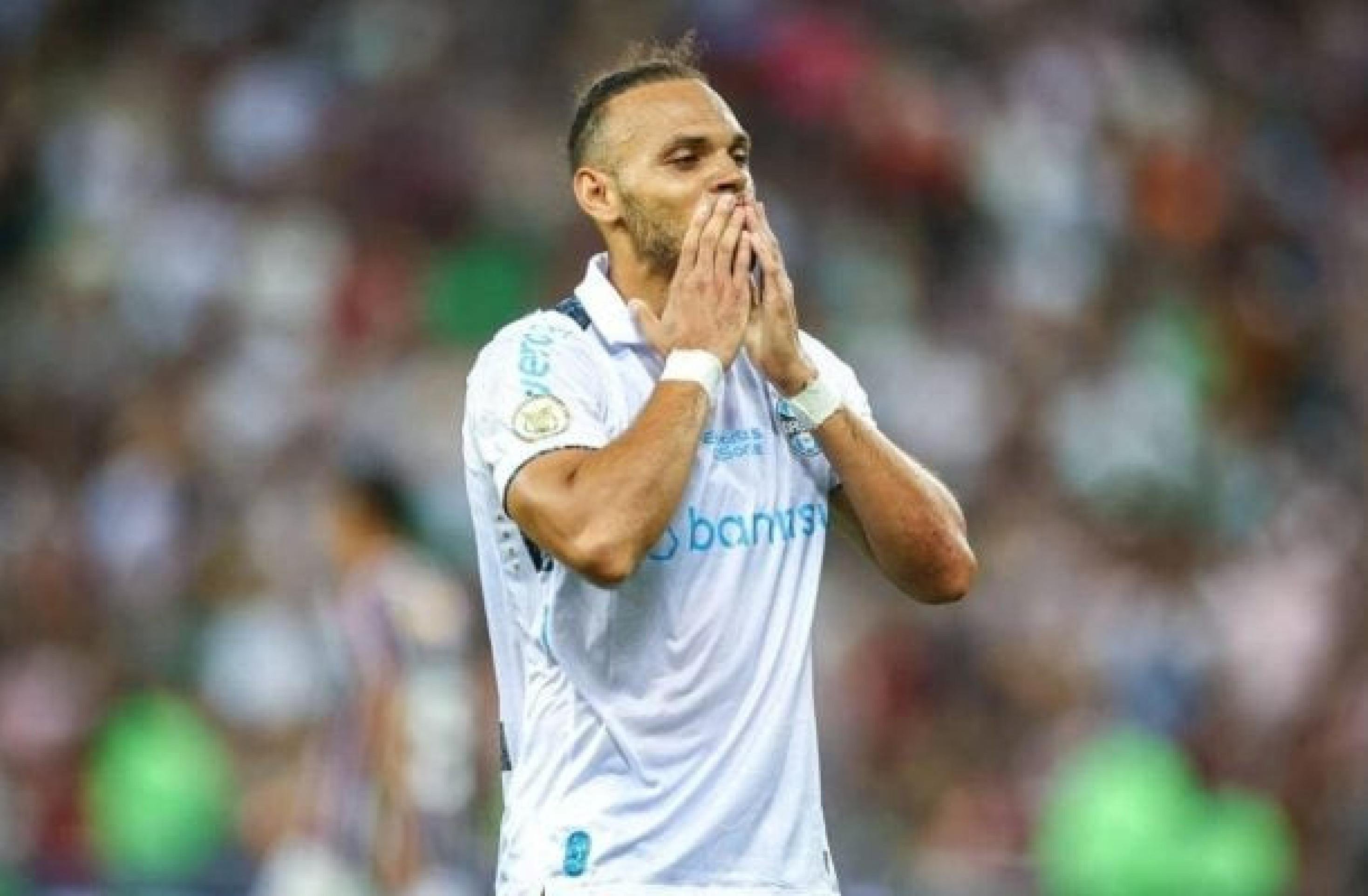 Braithwaite (foto) abriu o placar para o Grêmio e Cristian Olivera ampliou a vantagem ainda no primeiro tempo -  (crédito: Foto: Lucas Uebel / Grêmio)
