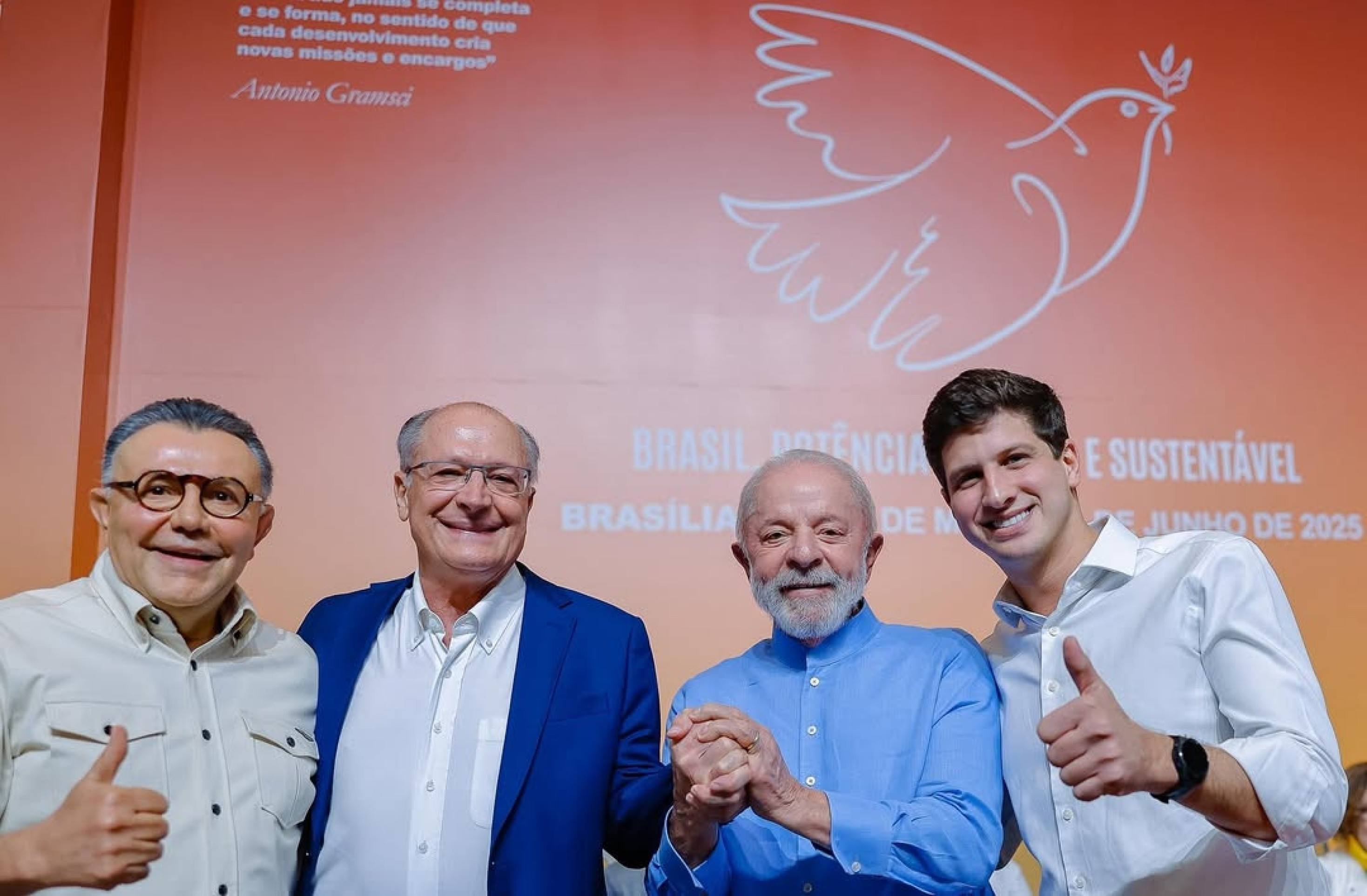 João Campos é eleito presidente do PSB em evento com Lula e Motta João Campos é eleito presidente do PSB em evento com Lula e Motta