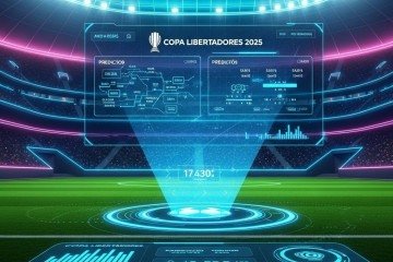 A inteligência artificial simulou os resultados das oitavas, quartas, semi e final da Libertadores 2025 -  (crédito: Imagem gerada pelo Gemini)