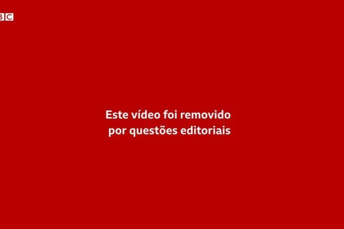 Este vídeo foi retirado do ar por questões editoriais  -  (crédito: BBC Geral)