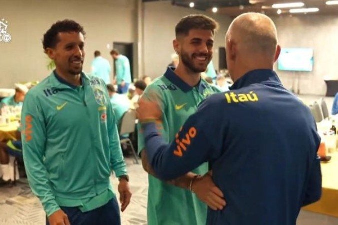 Marquinhos e Beraldo se juntaram à Seleção após conquistarem a Champions - (crédito: Foto: Reprodução/CBF) Marquinhos e Beraldo se juntaram à Seleção após conquistarem a Champions - (crédito: Foto: Reprodução/CBF)