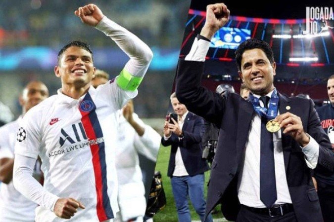 Thiago Silva jogou por oito anos na equipe sa e se tornou um nome histórico do clube. -  (crédito: Fotos: Dean Mouhtaropoulos/Getty Images; Lars Baron/Getty Images)