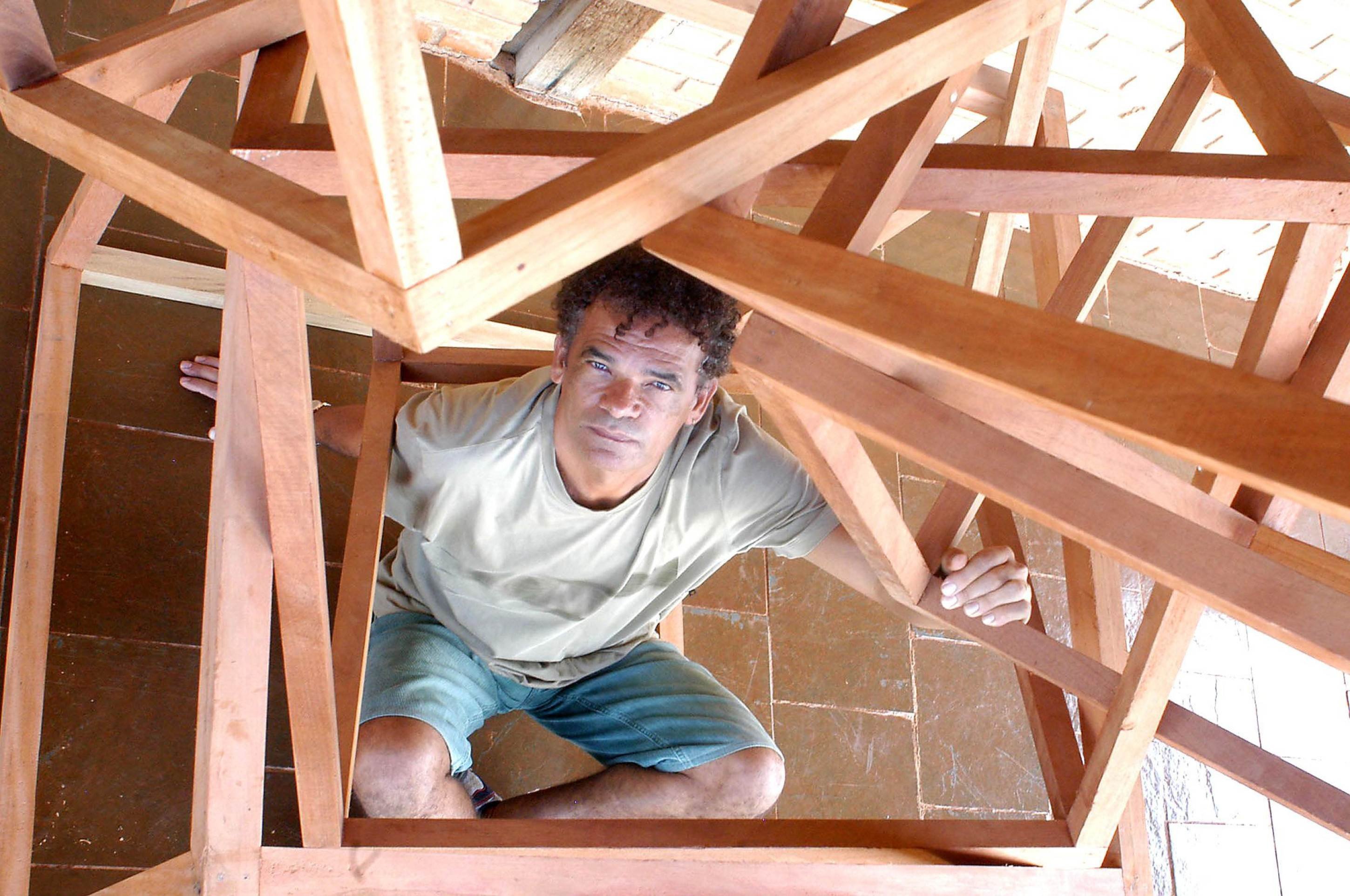 13/04/2006.Credito: Edilson Rodrigues/CB. Brasil. Brasília - DF. Artista plástico Francisco Galeno.       