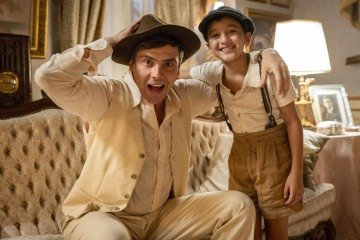 Candinho ( Sergio Guizé ) e Samir ( Davi Malizia ). 
       -  (crédito: Globo/Fabio Rocha)