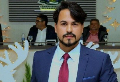 O vereador do Partido Liberal Thiago Bitencourt Ianhes Barbosa (PL), de Canarana, no Mato Grosso -  (crédito: Reprodução)
