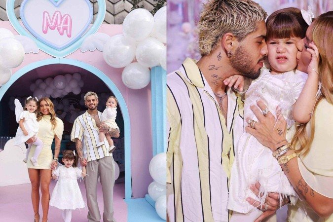 Virginia e Zé Felipe proíbem celulares na festa de Maria Alice - (crédito: Redes Sociais) Virginia e Zé Felipe proíbem celulares na festa de Maria Alice - (crédito: Redes Sociais)