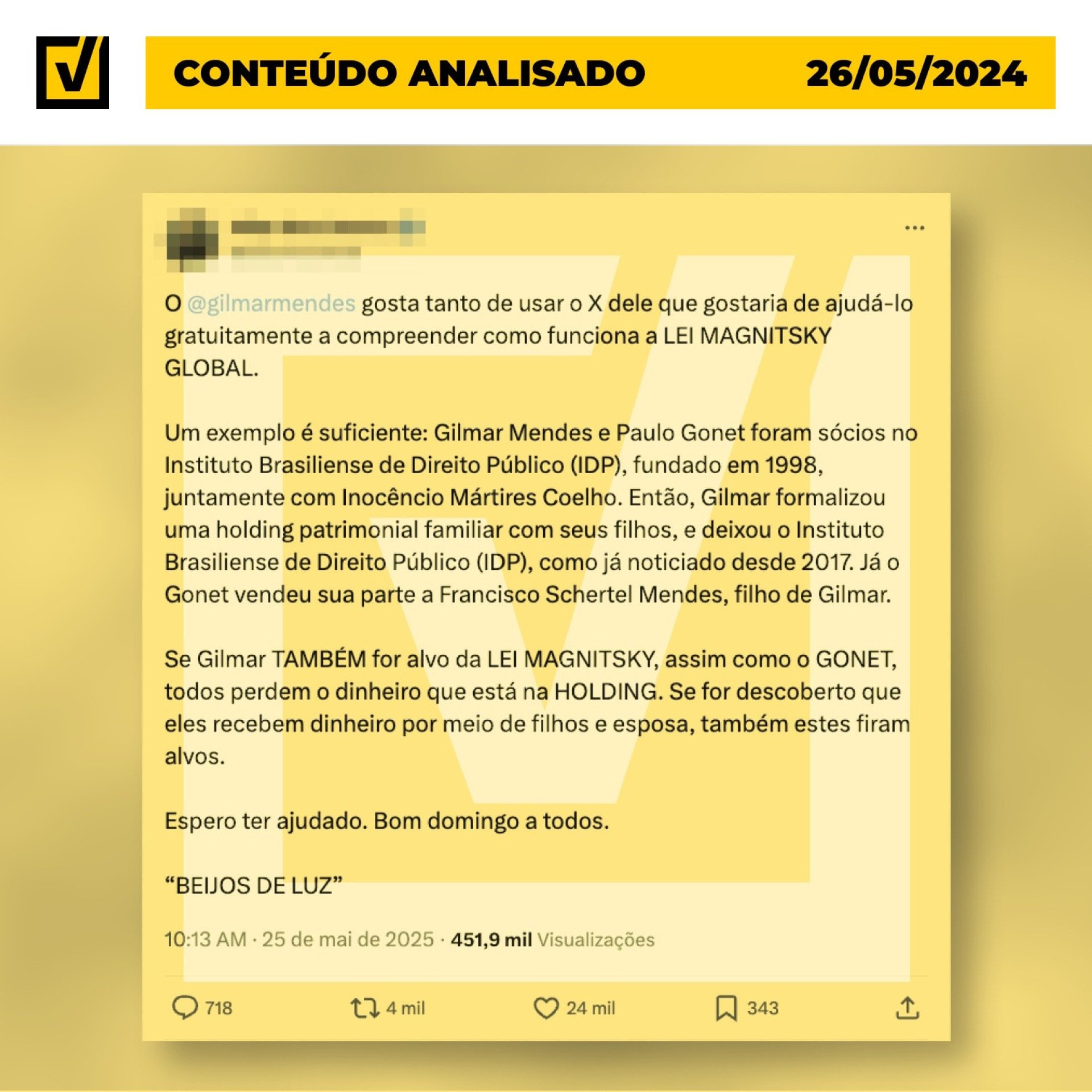 Diálogo entre o deputado americano Cory Mills e o secretário de Estado Marco Rubio, em que discutem a possibilidade de Washington aplicar sanções contra o ministro do Supremo Tribunal Federal (STF) Alexandre de Moraes com base na Lei Magnitsky. - (crédito: Reprodução/Comprova) Diálogo entre o deputado americano Cory Mills e o secretário de Estado Marco Rubio, em que discutem a possibilidade de Washington aplicar sanções contra o ministro do Supremo Tribunal Federal (STF) Alexandre de Moraes com base na Lei Magnitsky. - (crédito: Reprodução/Comprova)