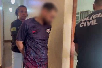 PCGO prende suspeito de sequestrar e estuprar menina no Jardim Céu Azul, em Valparaíso (GO) -  (crédito: Divulgação/PCGO)