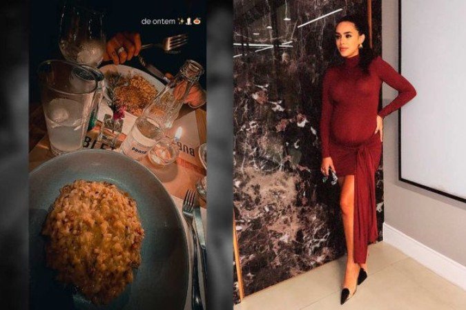 Bruna Biancardi exibe detalhes do jantar romântico com Neymar e amigos - (crédito: Fotos: Reprodução / Instagram) Bruna Biancardi exibe detalhes do jantar romântico com Neymar e amigos - (crédito: Fotos: Reprodução / Instagram)