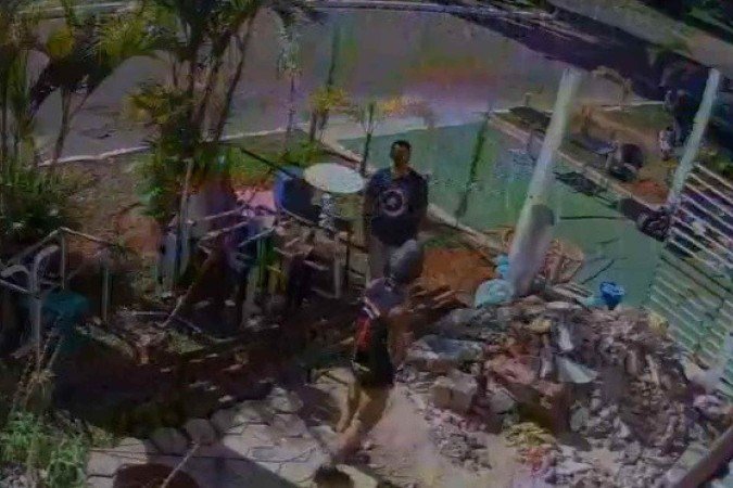 Imagens mostraram execução em plena luz do dia - (crédito: Material cedido ao Correio) Imagens mostraram execução em plena luz do dia - (crédito: Material cedido ao Correio)