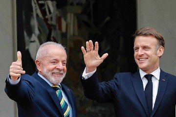 Lula também citou que o Brasil desenvolveu com a França importantes projetos bilaterais -  (crédito: Ricardo Stuckert/PR)