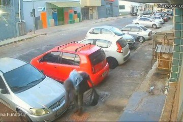 No momento da abordagem, ele confessou a autoria dos furtos, alegando que agia sob efeito de entorpecentes -  (crédito: Material cedido ao Correio)