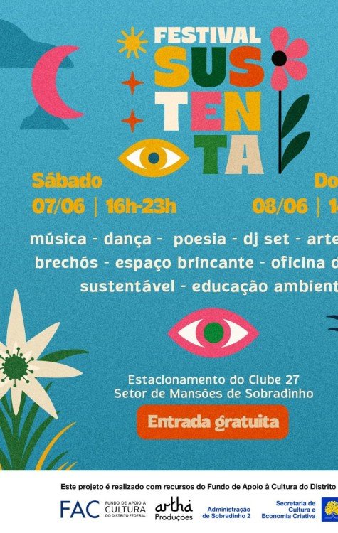 Data e horários do Festival Sustenta -  (crédito: Divulgação)