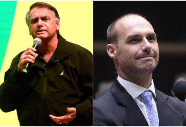 Decisão de Alexandre de Moraes cita Jair Bolsonaro e Eduardo Bolsonaro -  (crédito: Ed Alves/CB/D.A Press e Bruno Spada/Câmara dos Deputados)