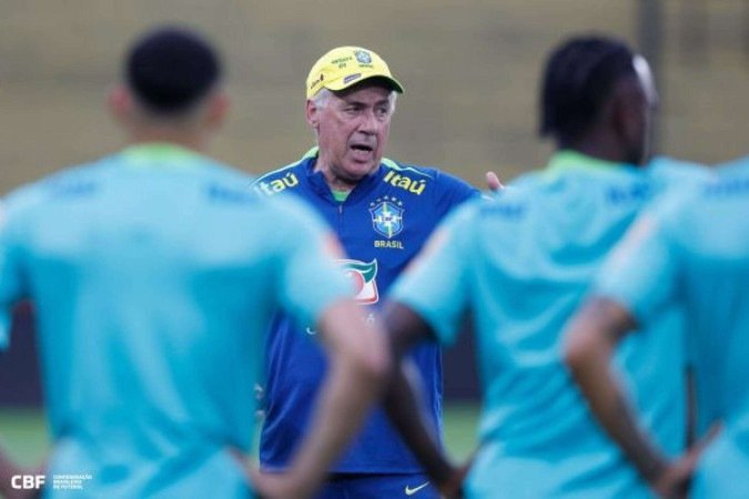 Ancelotti fará sua estreia como treinador da Seleção Brasileira -  (crédito: Foto: Rafael Ribeiro / CBF)