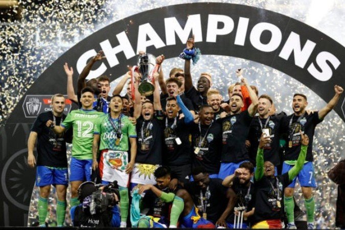 Seattle Sounders comemora o título da Concacaf Champions League - (crédito: Foto: Steph Chambers/Getty Images) Seattle Sounders comemora o título da Concacaf Champions League - (crédito: Foto: Steph Chambers/Getty Images)